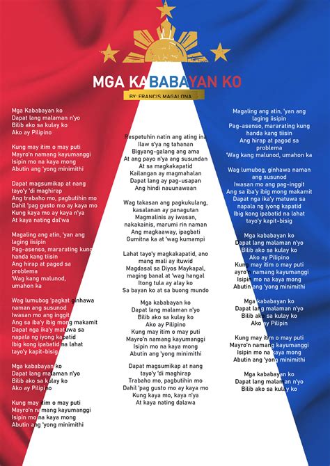 mga kababayan ko lyrics meaning